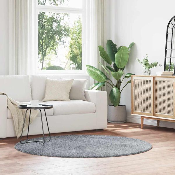 vidaXL Flossteppe med lang luv NAVARRA beige 200x200 cm polyester