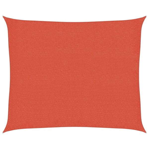 vidaXL Solseil 160 g/m² terrakotta 2,5x3 m HDPE