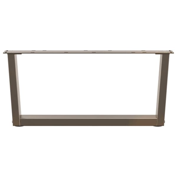 vidaXL Salongbordben V-formet 2 stk naturst&aring;l 70 x (30-31,3) cm st&aring;l