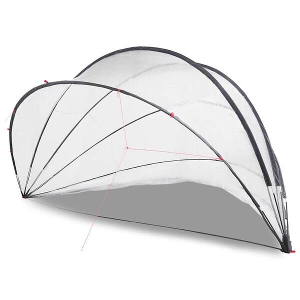 vidaXL Poolkuppel Gjennomsiktig 546 x 516 x 250 cm PVC