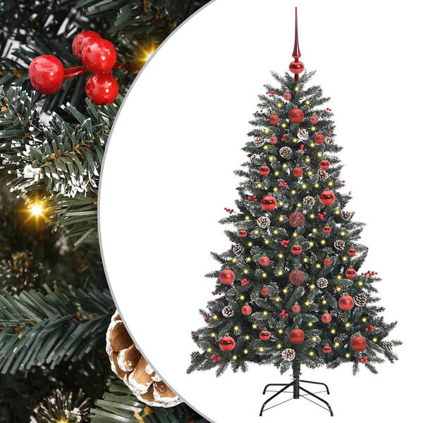 vidaXL Kunstig juletre grønn 68 x 68 x 120 cm PVC og plast og stål