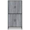 vidaXL Highboard gr&aring; sonoma 68x35x139 cm konstruert tre