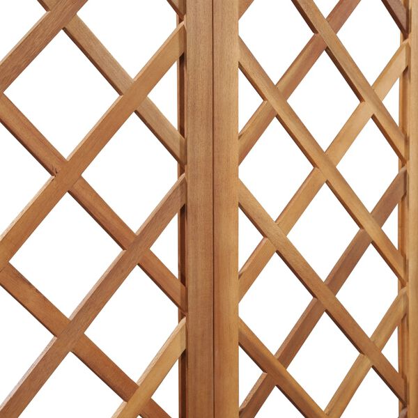 vidaXL Plantekasse med benk og espalier heltre akasie