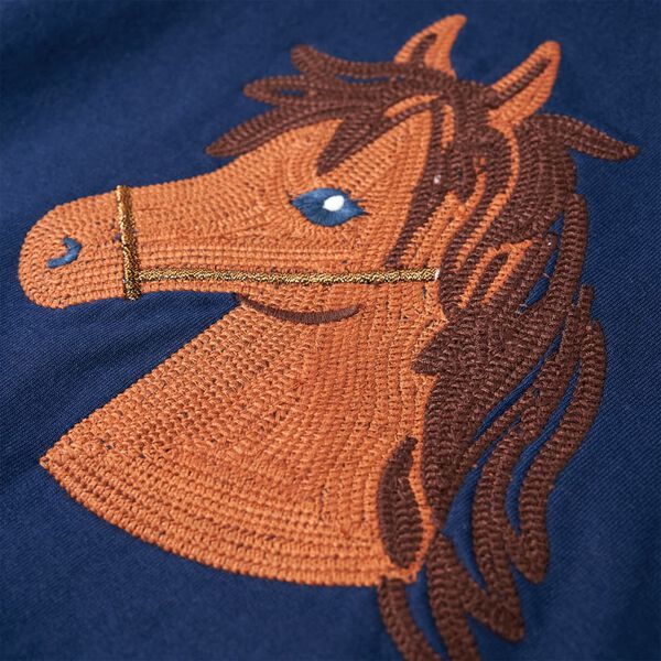 Hettegenser for barn marinebl&aring; 116