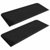 vidaXL Terskelramper 2 stk 110x41x5 cm gummi
