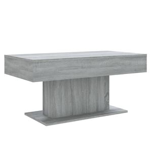 vidaXL Salongbord gr&aring; sonoma 96x50x45 cm konstruert tre