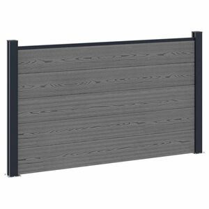 vidaXL Gjerdesett 180 x 105 cm WPC og Aluminium Gr&aring;