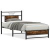 vidaXL Sengeramme uten madrass r&oslash;kt eik 90x200 cm konstruert tre