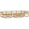 vidaXL Utend&oslash;rs sofa-sett 7 pcs Hvit Solid akasietre