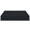 vidaXL Flytende vegghyller 2 stk svart 23x23,5x3,8 cm MDF