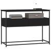 vidaXL Konsollbord svart 100x40x75 cm konstruert tre