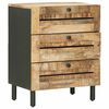 vidaXL Nattbord Naturlig 50 x 33 x 62 cm Massiv mango tre