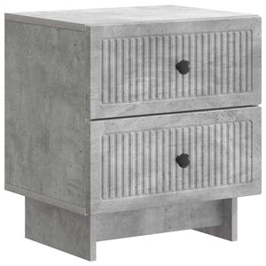 vidaXL Nattbordskap Betonggr&aring; 43 x 34,5 x 47,5 cm Konstruert tre