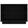 vidaXL Skohylle svart 60x34x45 cm heltre furu