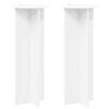 vidaXL Planteholder 2 stk. Hvit &Oslash;40 x 100 cm Konstruert tre
