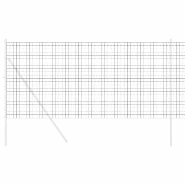 vidaXL Euro gjerde Gr&aring; 1 x 25 m PVC-belagt jern