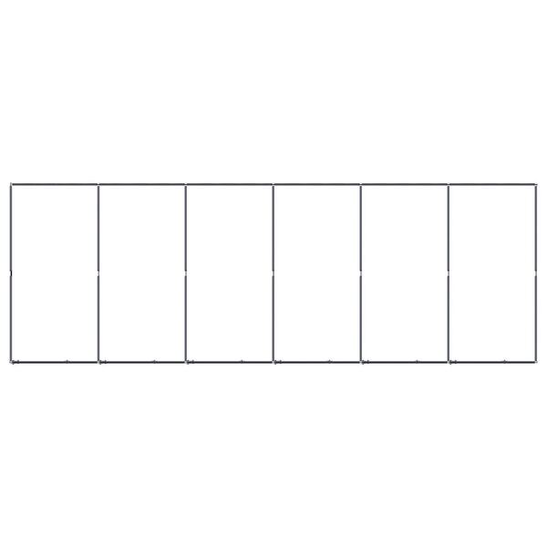 vidaXL Utend&oslash;rs hundeg&aring;rd st&aring;l 11,06 m&sup2;