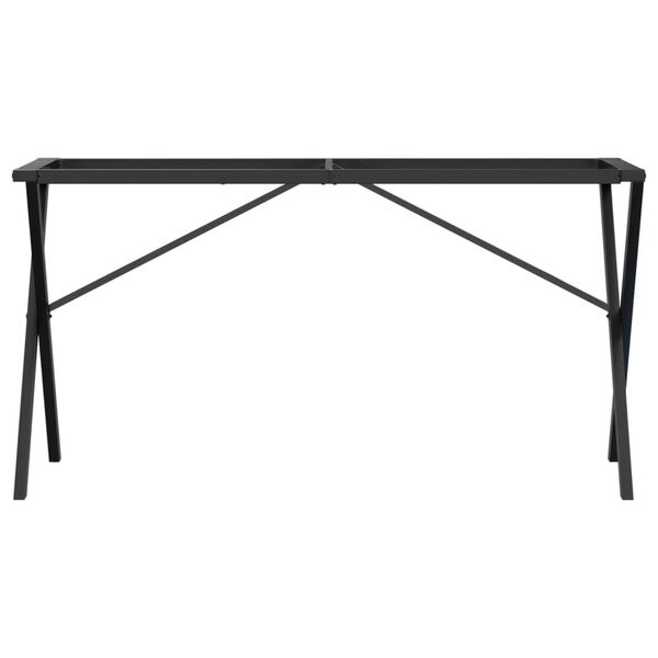 vidaXL Ben for spisebord X-ramme 140x60x73 cm st&aring;l