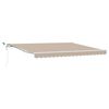 vidaXL Innvendbar Markise Beige 400 &times; 300 cm Polyester og Metall