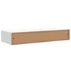 vidaXL Veggmonterte skuffehyller 2 stk hvit 60x23,5x10 cm MDF