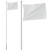 vidaXL Flaggstang flere deler s&oslash;lv 6,08 m aluminium