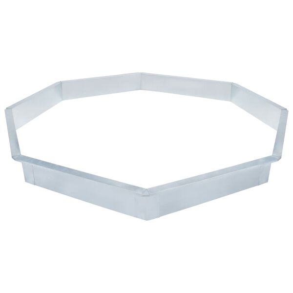 vidaXL Sneglegjerde galvanisert st&aring;l 131x25 cm