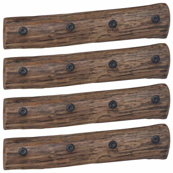 vidaXL Kleshenger Brun 50 x 8 x 12 cm Massiv Reclaim Tre