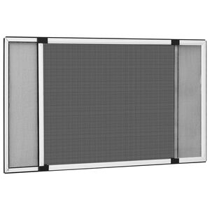vidaXL Utvidbar insektskjerm for vindu hvit (100-193)x75 cm