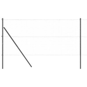 vidaXL Gjerdep&aring;le 52 pcs Gr&aring; 3,2 x 3,2 x 210 cm