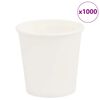 vidaXL Papir kaffekopper 1000 stk 4oz 100 ml hvit