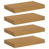 vidaXL Vegghylle 4 stk. Beige 40 x 23,5 x 3,8 cm Konstruert tre