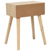 vidaXL Nattbord med skuff 44x30x58,5 cm heltre furu