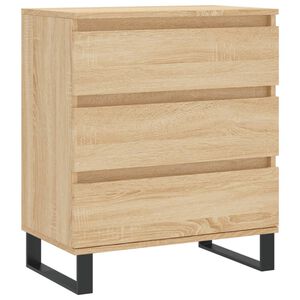 vidaXL Skjenk sonoma eik 60x35x70 cm konstruert tre