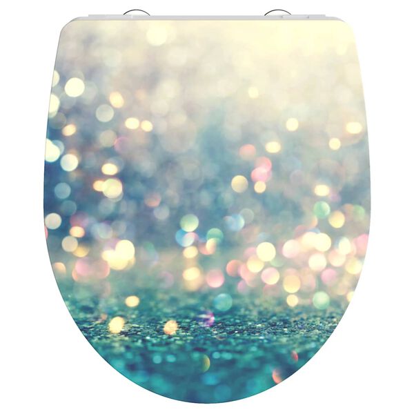 SCHÜTTE Toalettsete duroplast høyglans myk lukkefunksjon MAGIC LIGHT