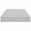 vidaXL Flytende vegghyller 4 stk betonggr&aring; 40x23x3,8 cm MDF