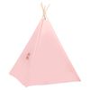 vidaXL Tipi-telt for barn med pose ferskenhud rosa 120x120x150 cm