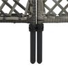 vidaXL Gjerdepanel polyrotting 2,4x2 m antrasitt