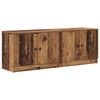 vidaXL Oppbevaringsskap for loft seng 2 stk. Gammelt tre