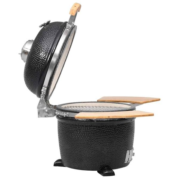 Kamado BBQ grill og røykemaskin keramisk 33 cm