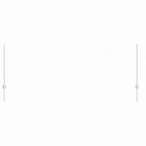 vidaXL Gjerde med stolpe s&oslash;lv 0,8 x 100 m St&aring;l