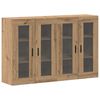 vidaXL Vegghengte skap 2 stk. artisan eik 69,5 x 34 x 90 cm