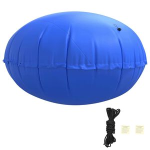 vidaXL Vinterbassengpute Bl&aring; &Oslash; 220 x 140 cm PVC