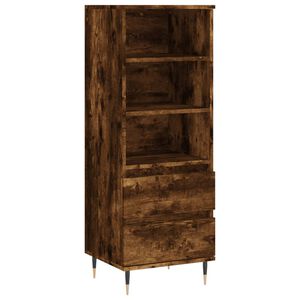 vidaXL Highboard r&oslash;kt eik 40x36x110 cm konstruert tre