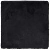 vidaXL Flossteppe med lang luv NAVARRA svart 120x120 cm polyester