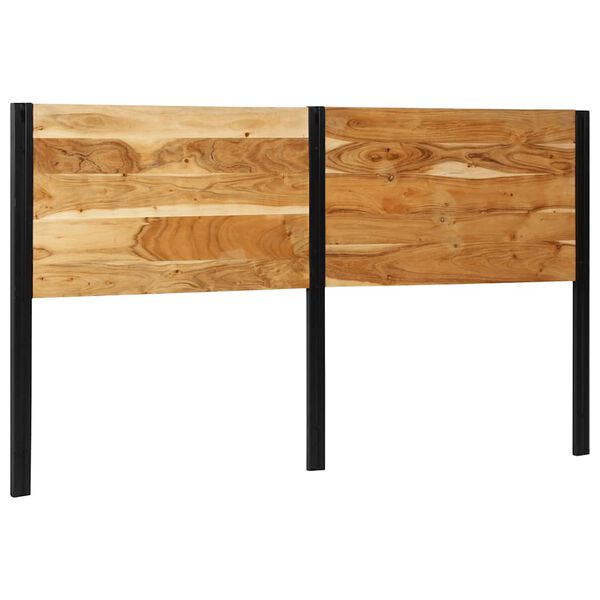 vidaXL sengegavl 180 cm heltre akasie og jern