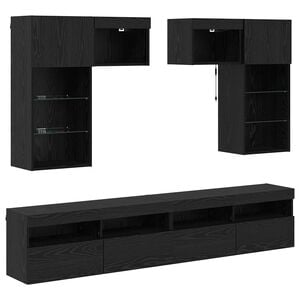 vidaXL TV Vegg Enheter 6 pcs 100 x 30 x 40 cm Artisan Eik