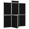 vidaXL Utstillingsvegg 8 paneler sammenleggbar bord 181x200 cm svart