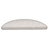 vidaXL Selvklebende trappematter sisal 15 stk 56x17x3 cm platina