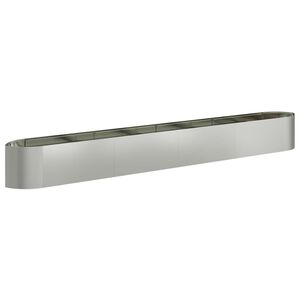 vidaXL Hevet Hagebed Galvanisert st&aring;l 380 x 40 x 40 cm St&aring;l