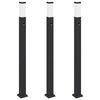 vidaXL Pullertlys med sensor 3 stk 110 cm svart IP44